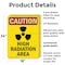Signmission Radiation & Laser Sign, 24 in H x 18 in W, Plastic, Rectangle OS-2PACK-CR-P-1824-V-10231 - alternate 3